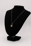 10K Yellow Gold Italian Chain with crown pendant 2.1g/17in