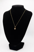 10K Yellow Gold Italian Chain with star pendant 1.36g/18in