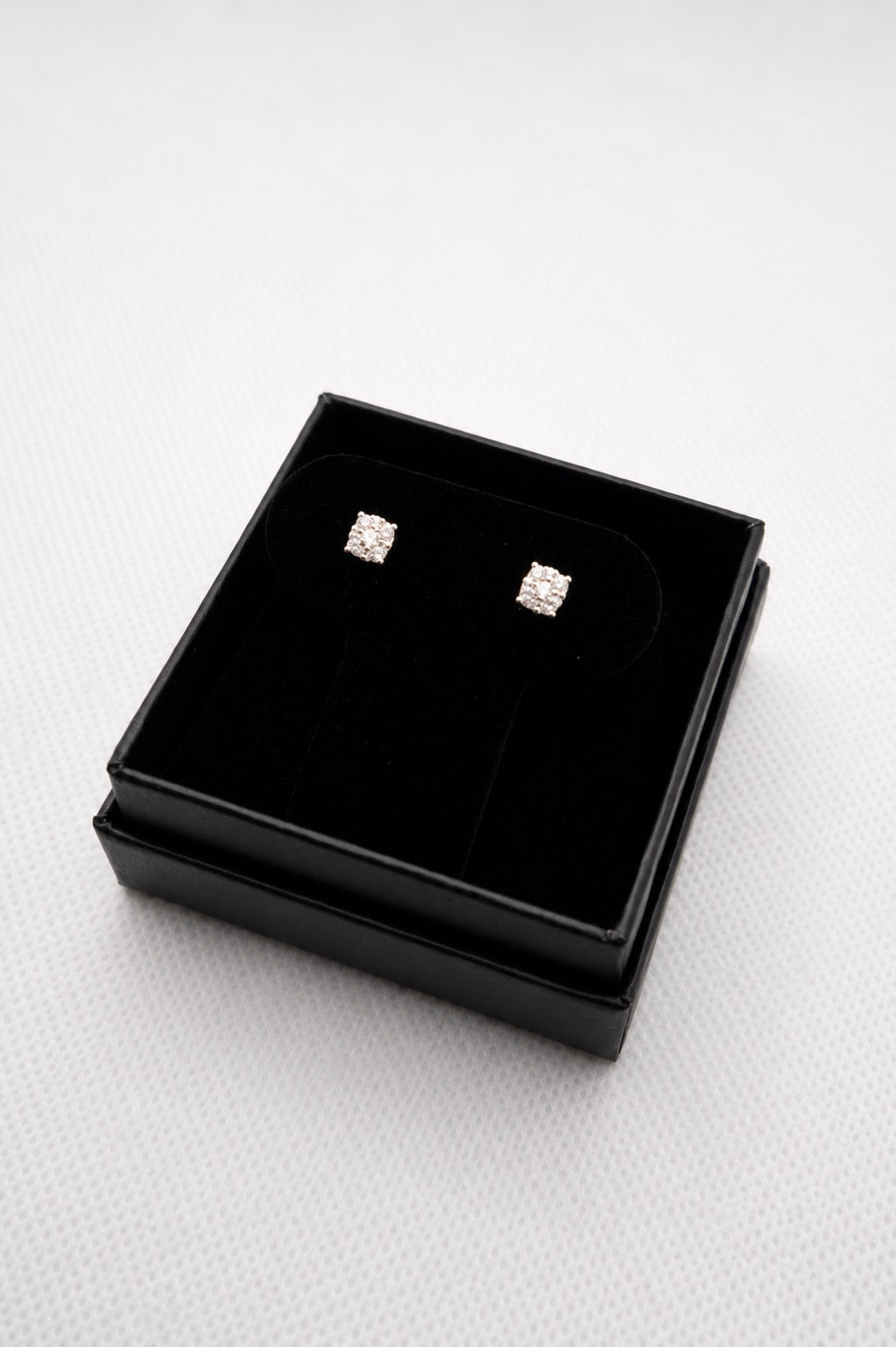 .36 CT Natural Diamond 14K Yellow Gold Stud earrings