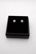 2 Ct VS1 Ideal cut D color Lab Diamond 14K Gold Stud Earrings (IGI Certified)