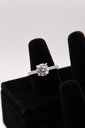 2.02 CT Round Cut IGI Certified VS1 E Color Lab Diamond Engagement Ring 10K White Gold - 2.08 CTW Size 7 IGI Certified