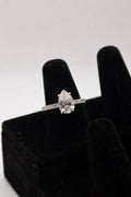 2.07 CT Pear Brilliant Cut IGI Certified VVS2 D Color Lab Diamond Engagement Ring 10K - 2.13 CTW Size 6.5 IGI Certified