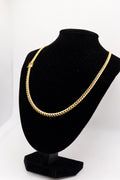 10K Yellow Gold Cuban link Chain - 5mm/22inches/38.04g