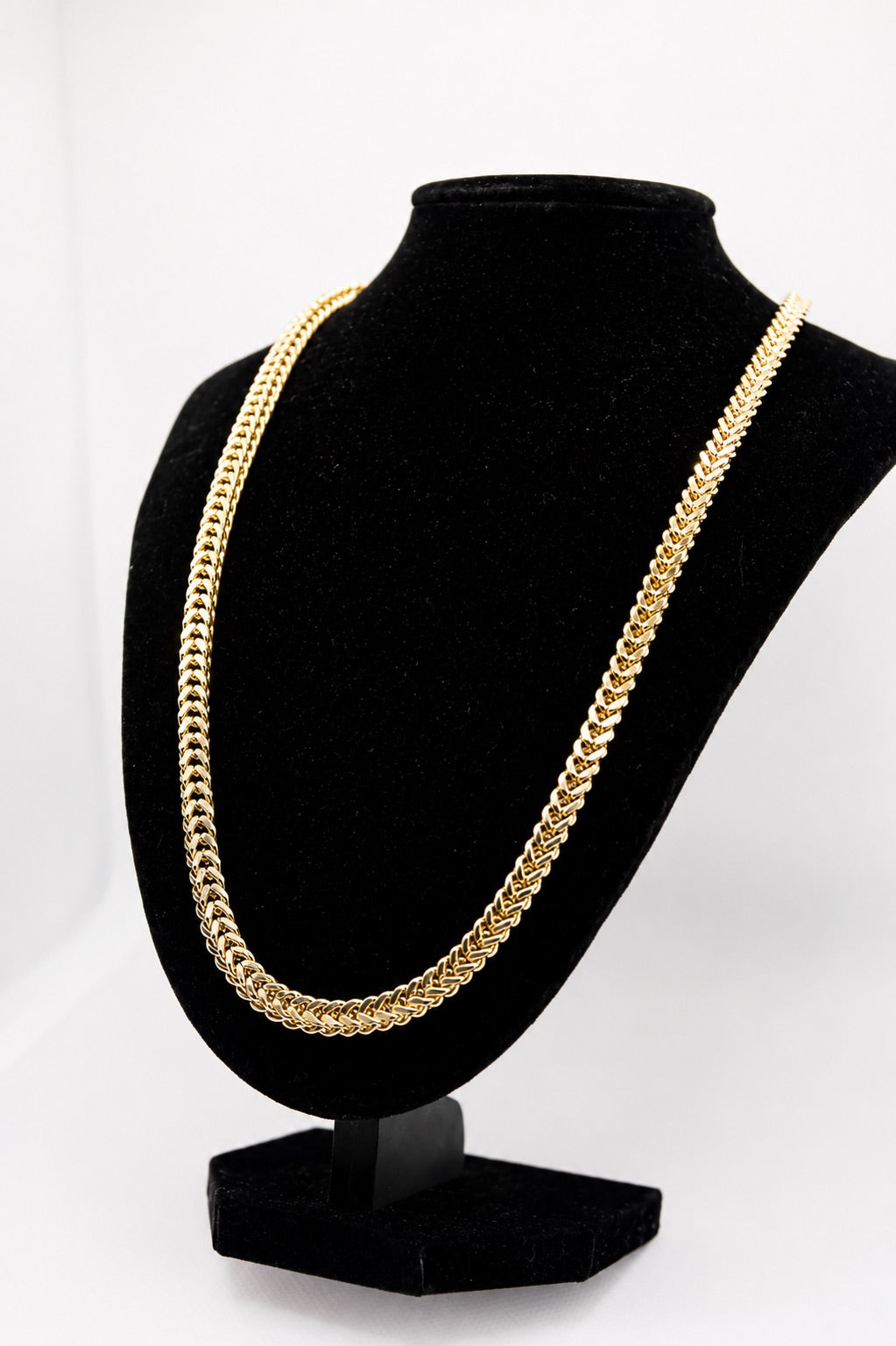10K Yellow Gold Semi-Solid Italian Franco Chain - 4.6mm/24inches/35.71g