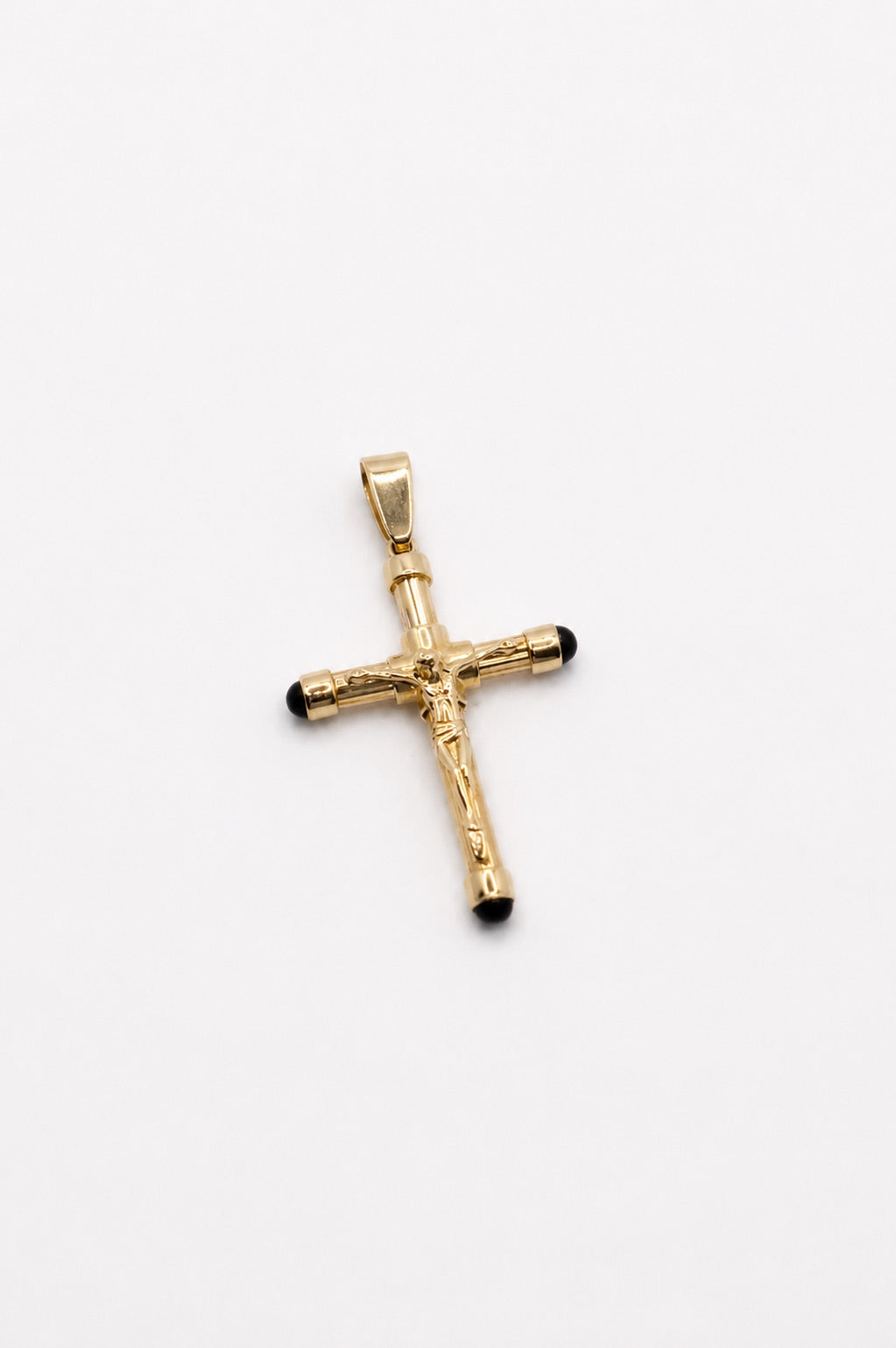 14K Yellow Solid Italian Gold Rope Chain with 14kt Cross pendant - 2mm/20inches/12.97g